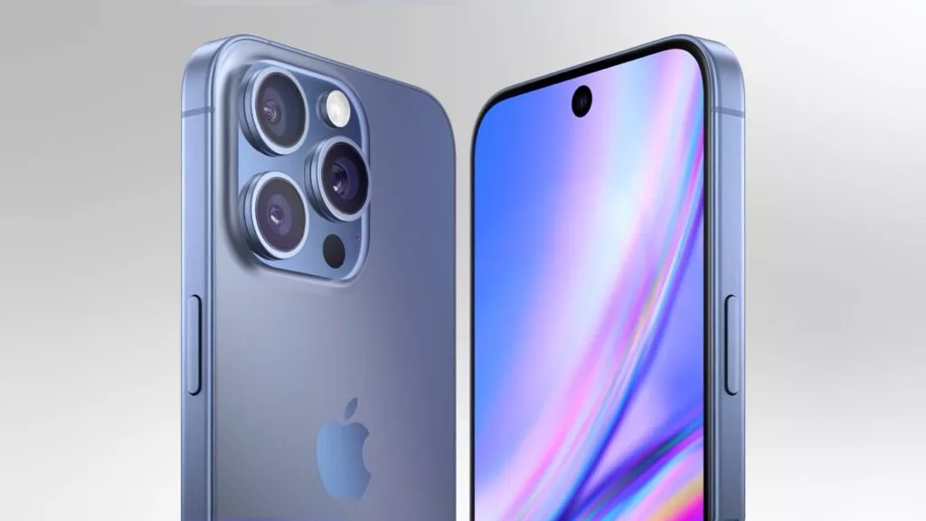 Image of screen and back of the iPhone 16 Pro