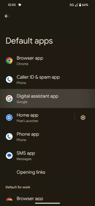 Screenshot of how to set Microsoft Copilot as the default voice assistant 3