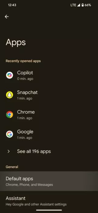 Screenshot of how to set Microsoft Copilot as the default voice assistant 2