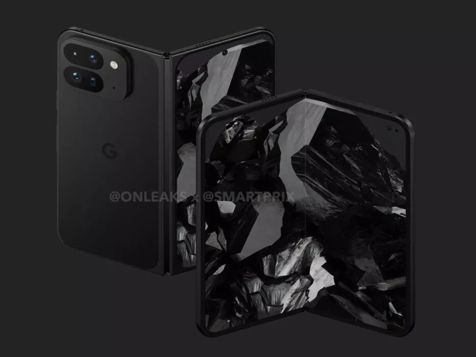 Image of the leaked render of the Pixel Fold 2 2