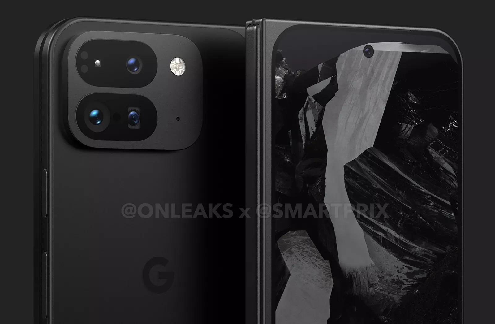 Image of the leaked render of the Pixel Fold 2 1