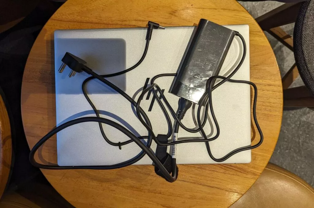 Charger of the HP Pavilion Plus 16