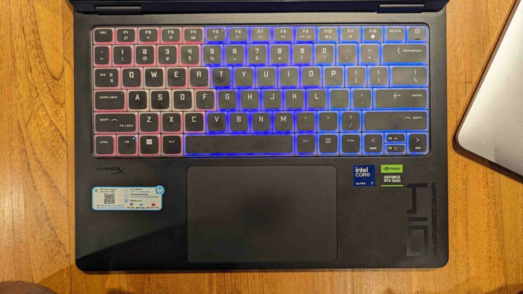 Image of the Keyboard and Trackpad