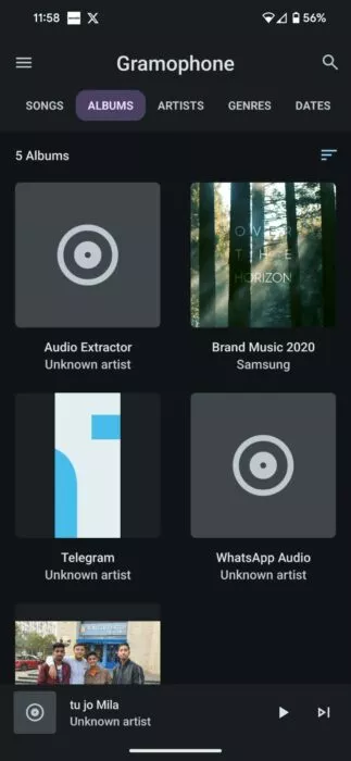 Screenshot of the Gramophone Android App-1
