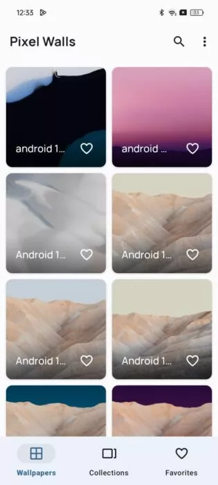 Screenshot of the Pixel Walls Android app-1