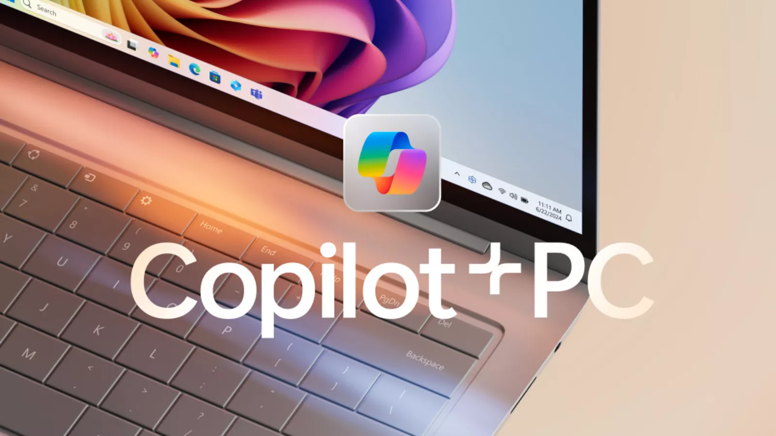 Image of the Copilot+ PCs branding
