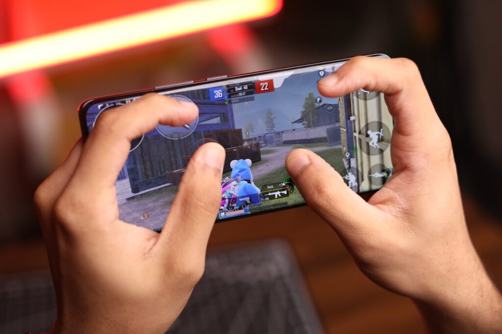 Image of the Oppo F27 Pro+ while playing BGMI