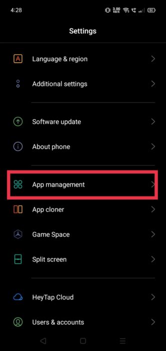 image for tap on Apps or App Management