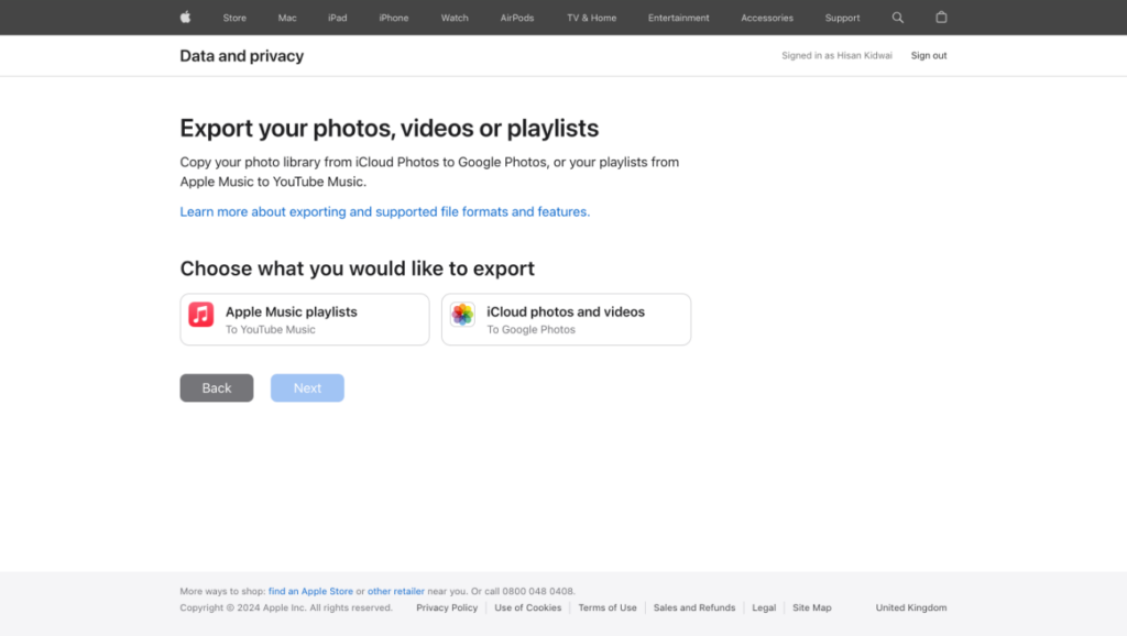 image to select Apple Music playlist