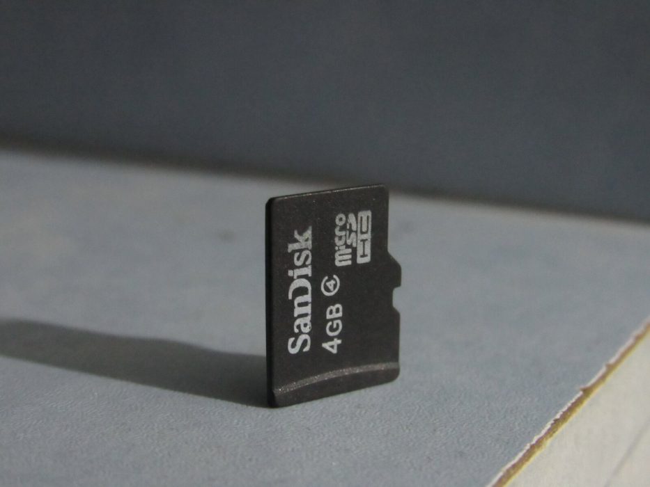 Image of a microSD memory card