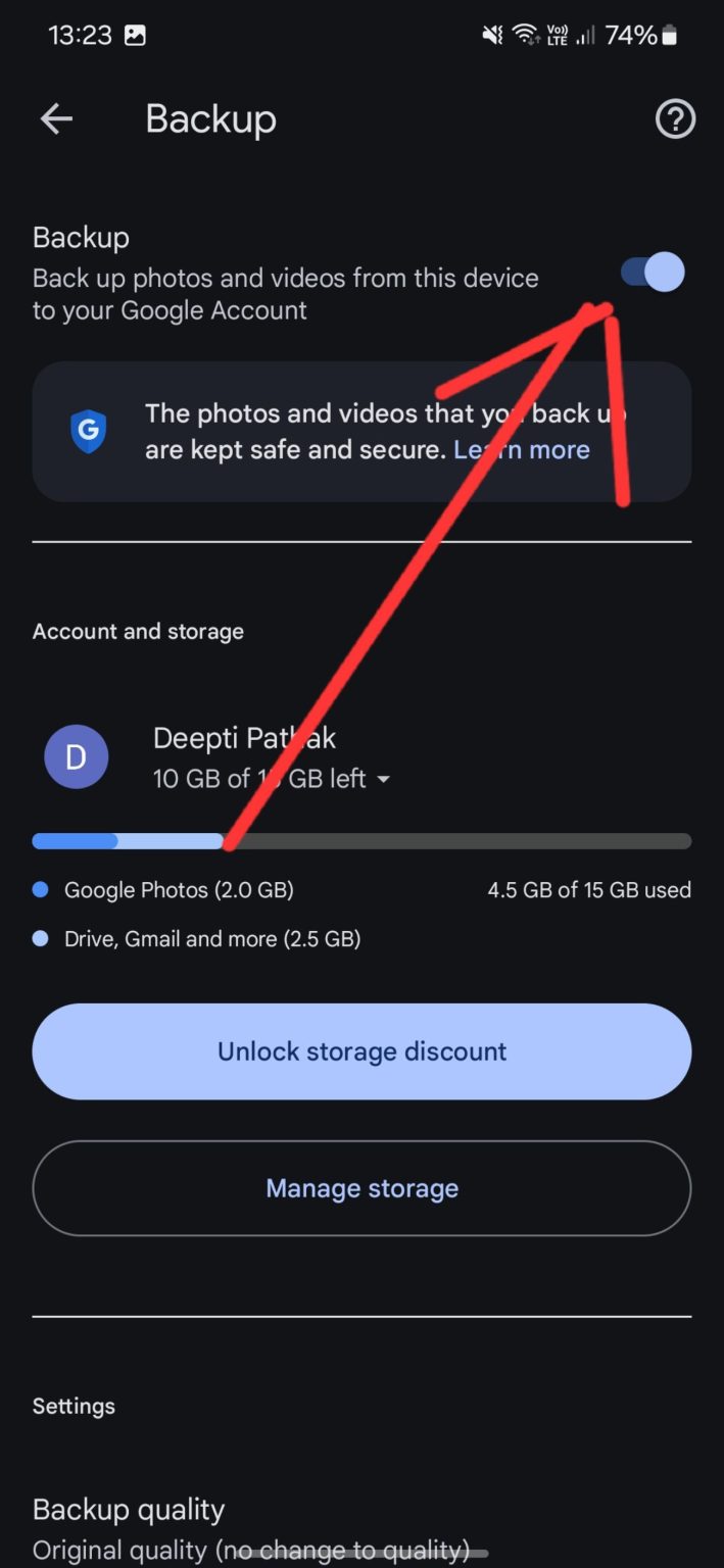 How to stop google photos backup on android and iphone 