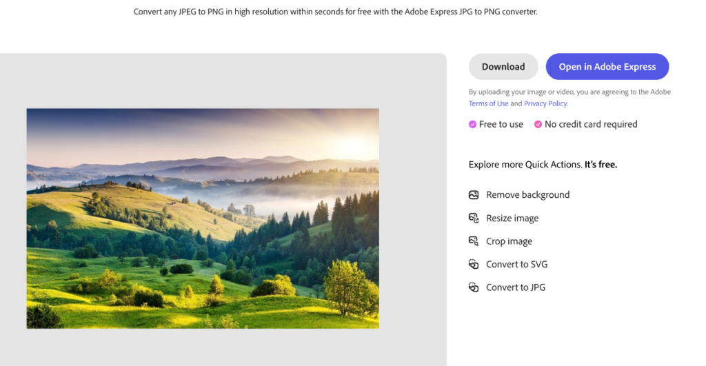 image to click the 'Convert' button and download a JPG picture as a PNG file 