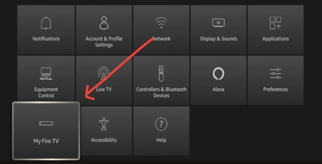 image to navigate my fire tv