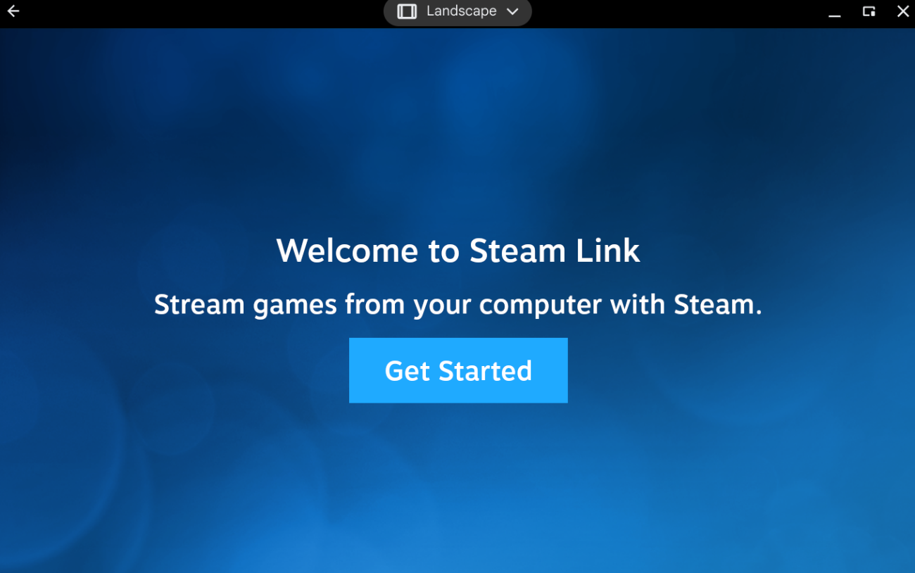 image to open the Steam Link app