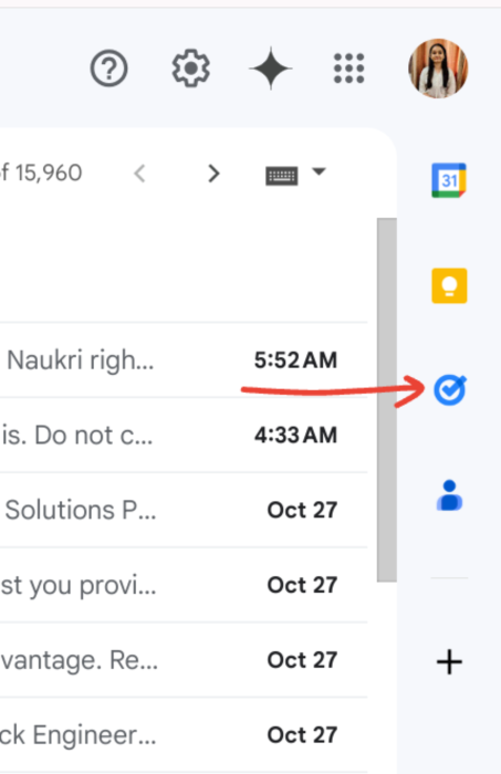 image to select the Google Tasks icon