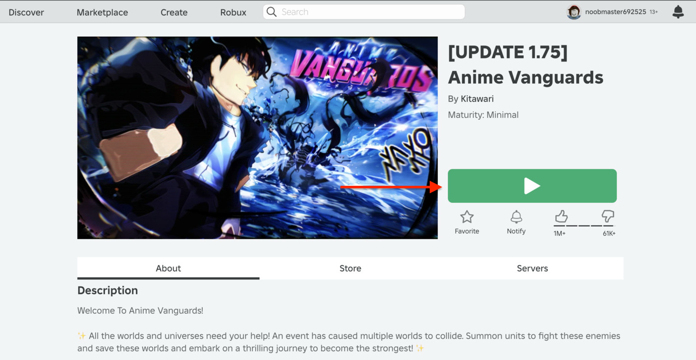 Image to Launch Anime Vanguards in Roblox and Redeem codes