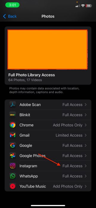 „Instagram Full Access“ ekrano kopija 