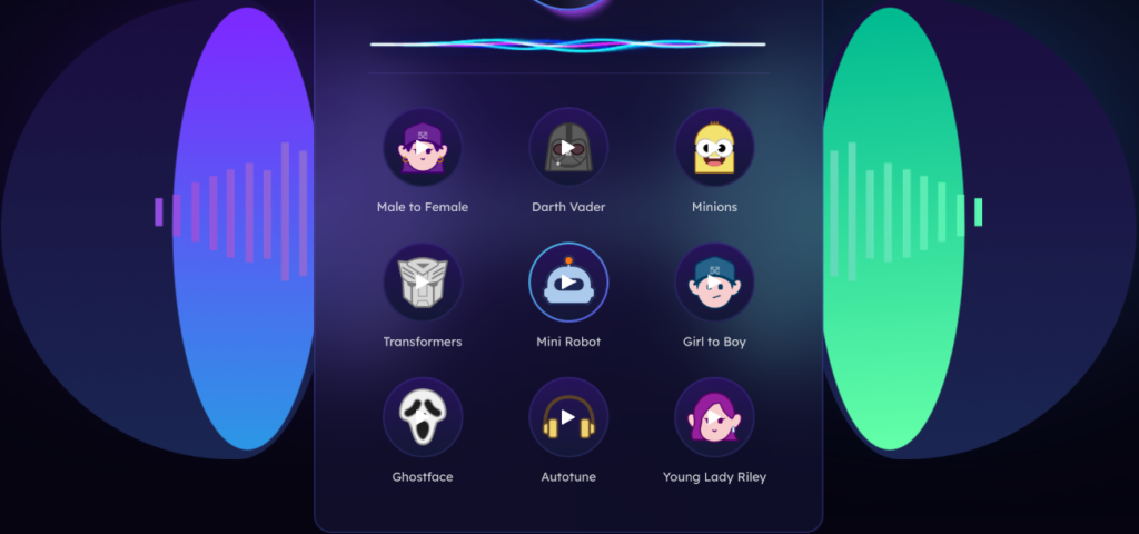 image for fun voices and customization options in the EaseUS VoiceWave app