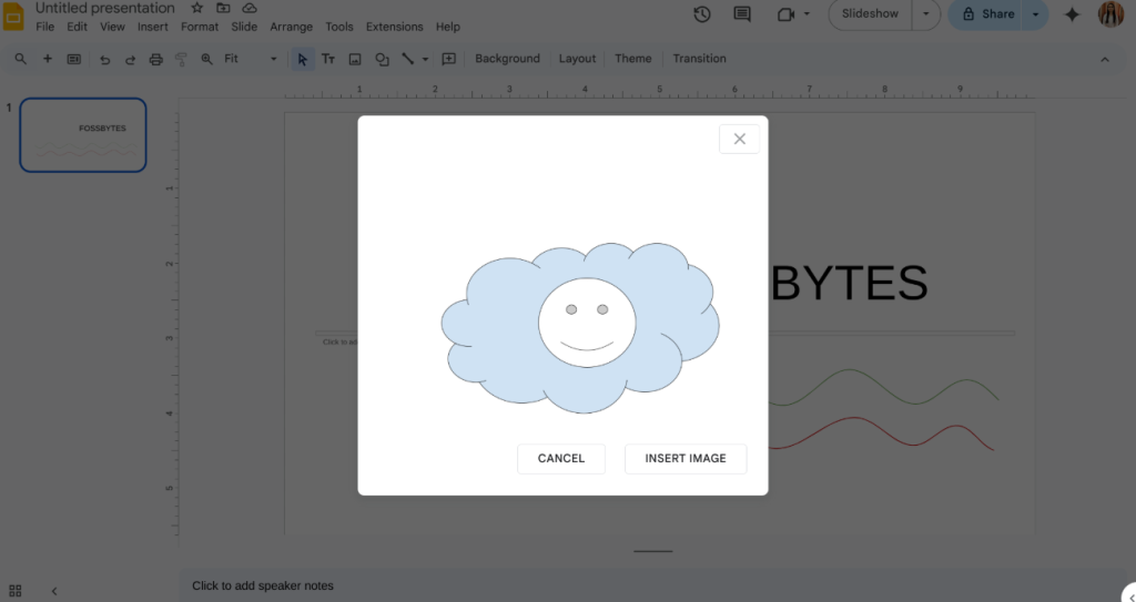 image to Paste the link from Google Drawings and Draw on Google Slides