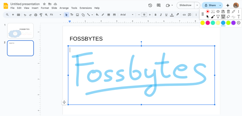 image to You can customize your work by changing (1) and Draw on Google Slides