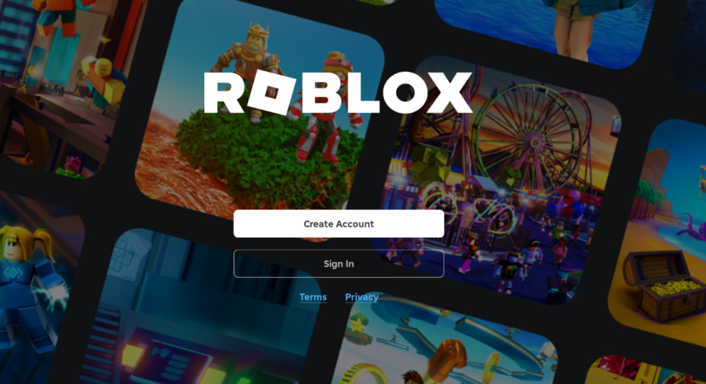 image to sign in to your Roblox account