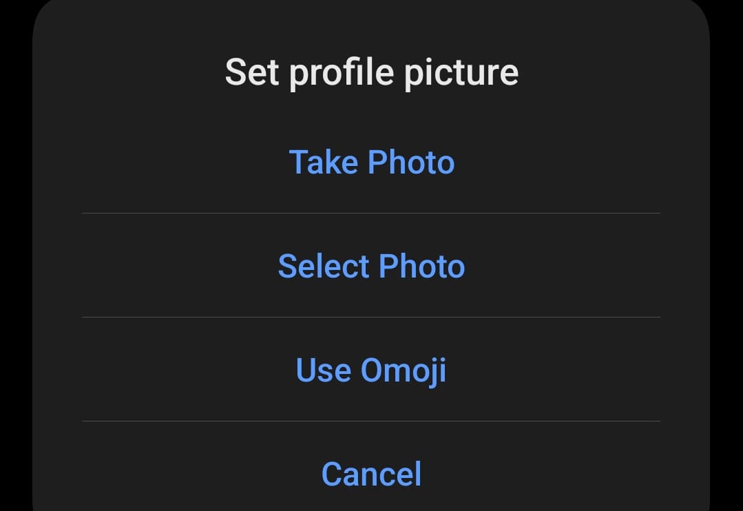 Image to set profile picture in Android