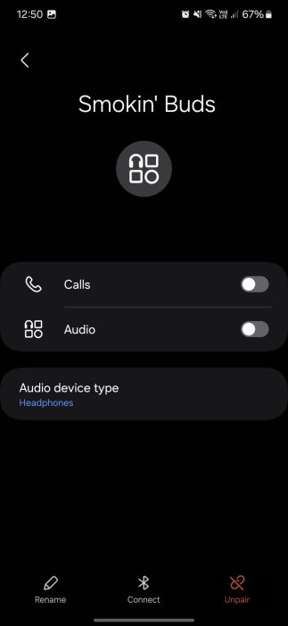 image to tap on Bluetooth to access Bluetooth settings