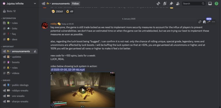 Jujutsu Infinite Codes (May 2025) - Fossbytes