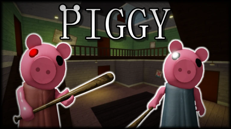 Image of the Piggy game in the list of most popular games on Roblox