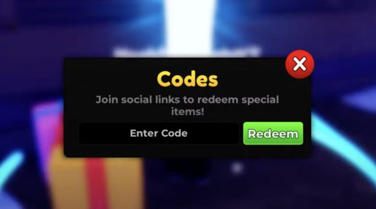 Image of the Redeem code button