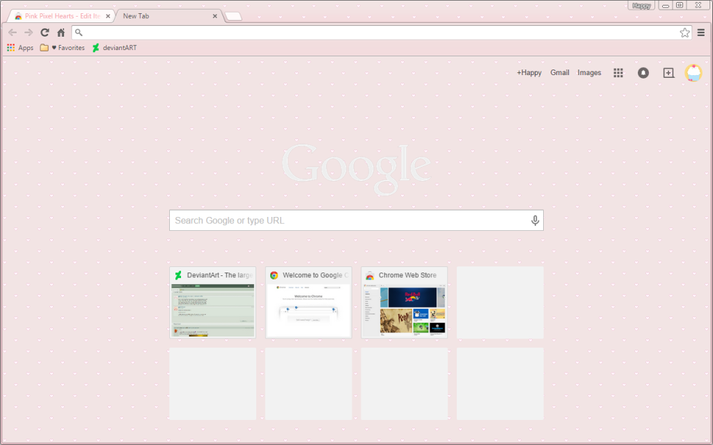 Pink Google theme