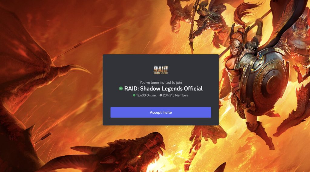 Raid Shadow Legends Discord server