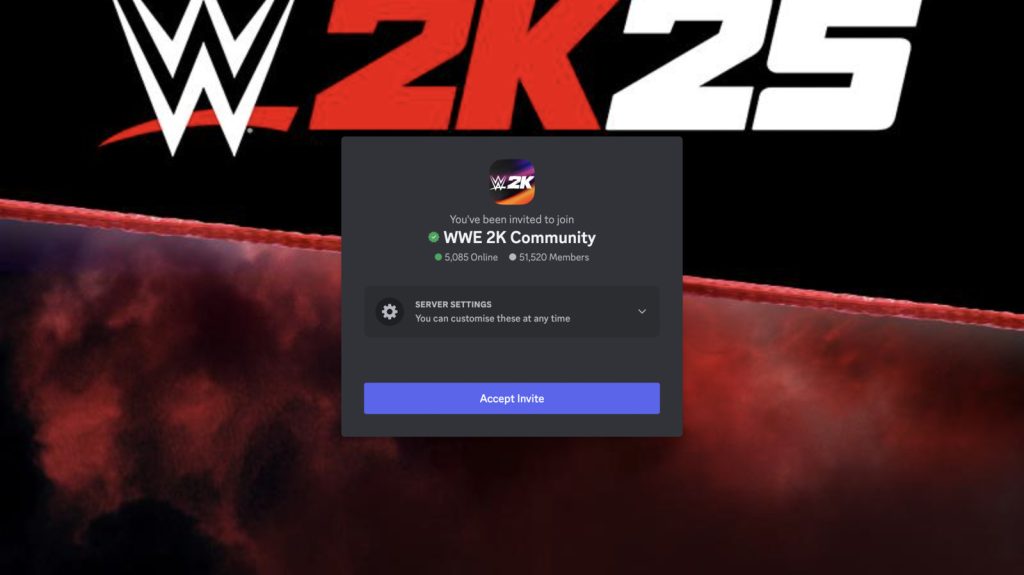 WWE 2K25 Discord server