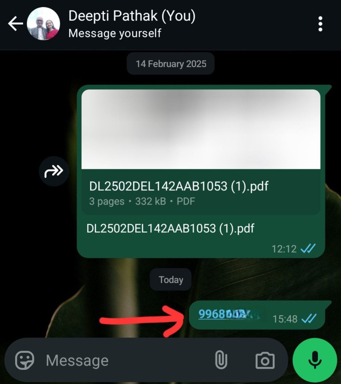 image to Paste the number into chat