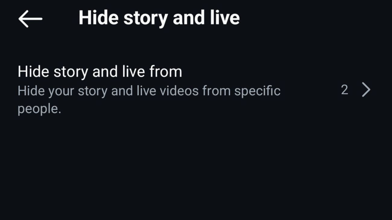 Vaizdas iš „Select Hide Story“ iš