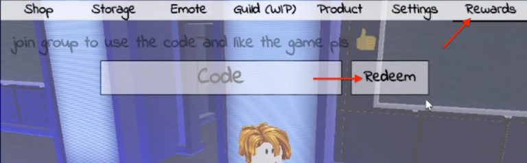 Image of the Redeem button
