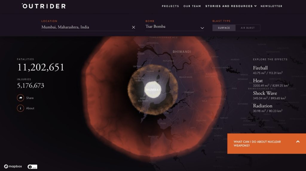 Image of the outrider cool website