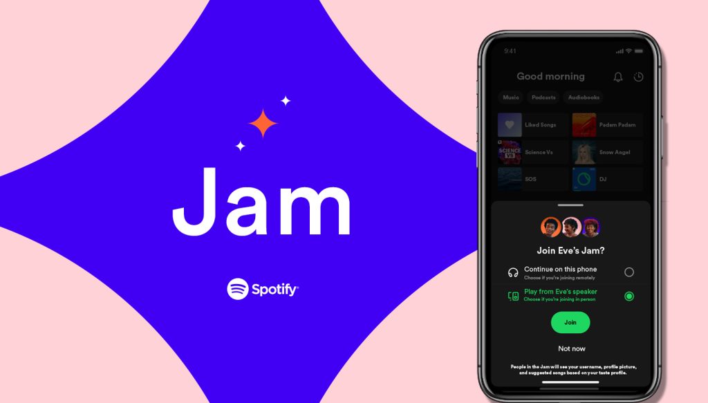 „Spotify Jam“ vaizdas