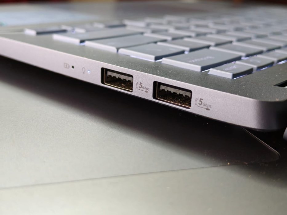 Image of ports on the right side
