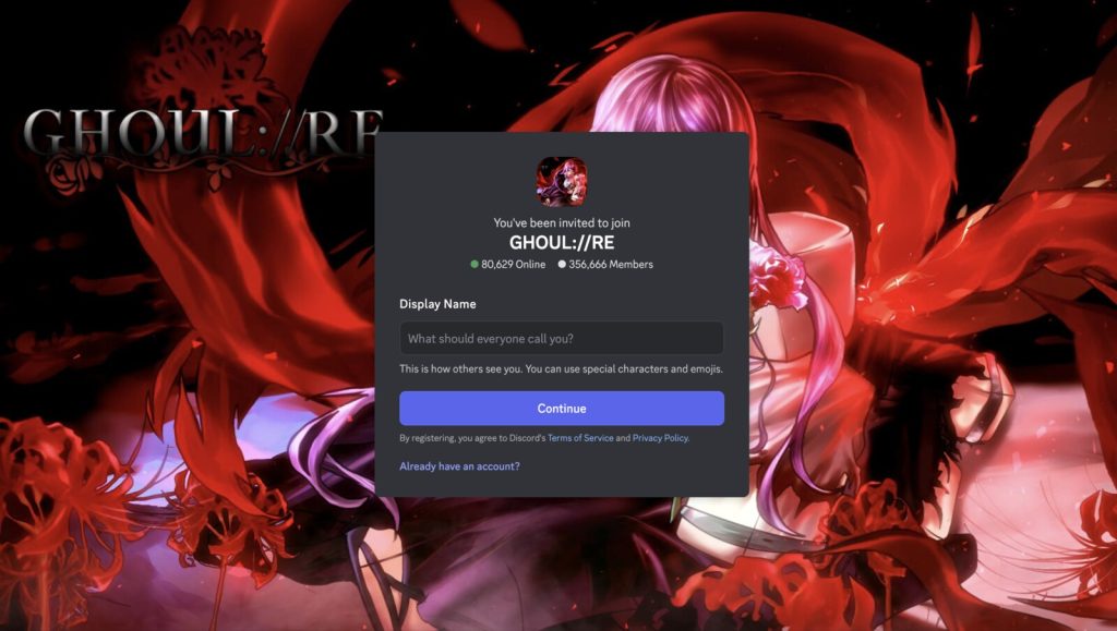 Image of the Ghoul RE discord