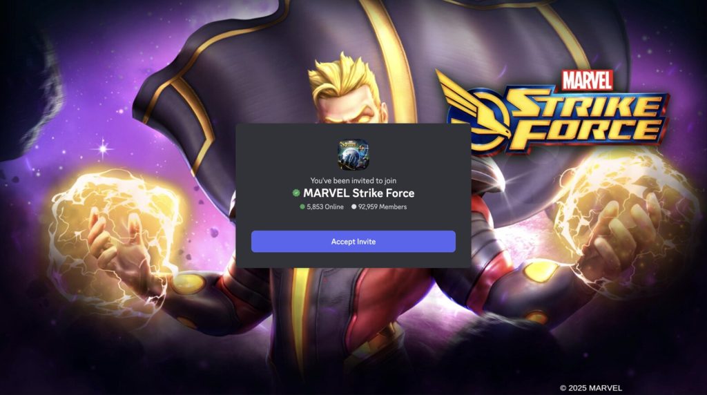 Marvel Strike Force Discord server