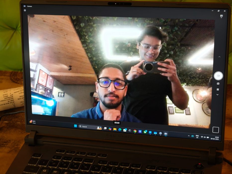 Image of the webcam performance