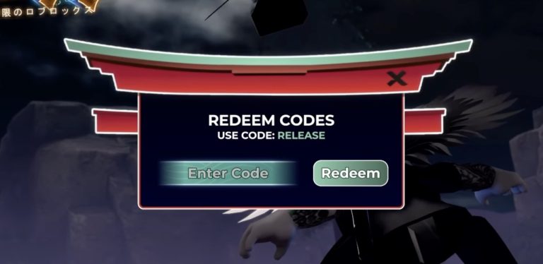 Image of the Redeem button in Roblox Mugen