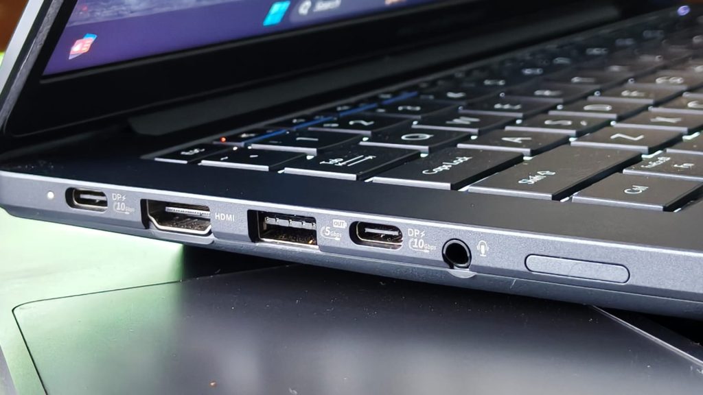 Image of ports on the left hand side