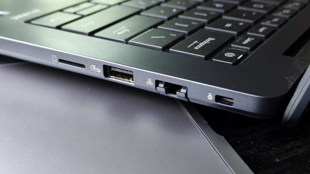 Image of ports on the right hand side