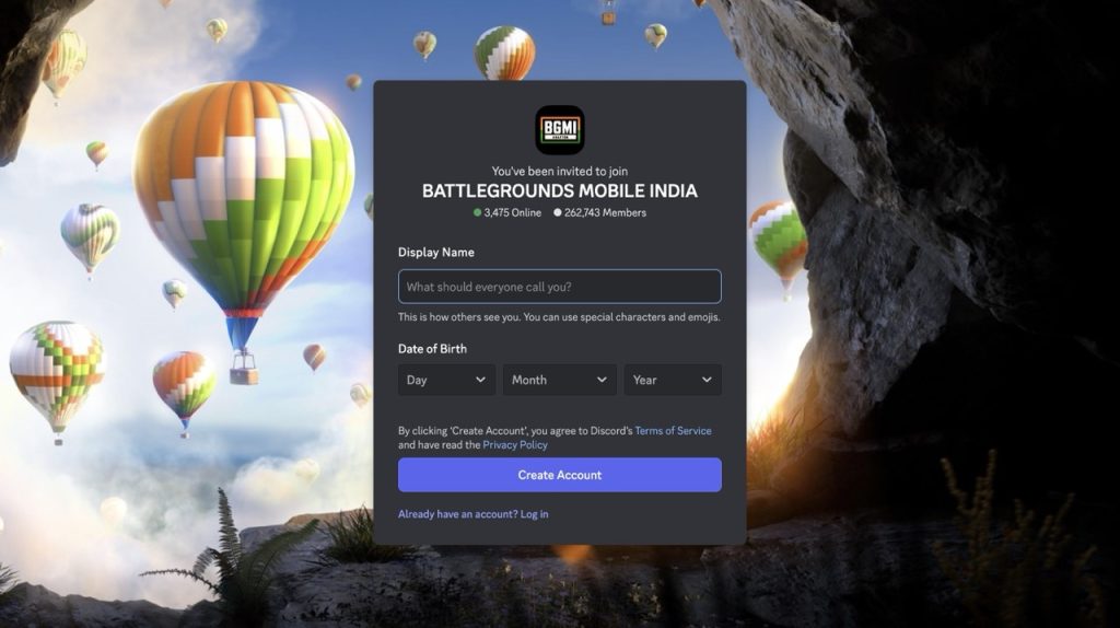 Image of the BGMI discord server