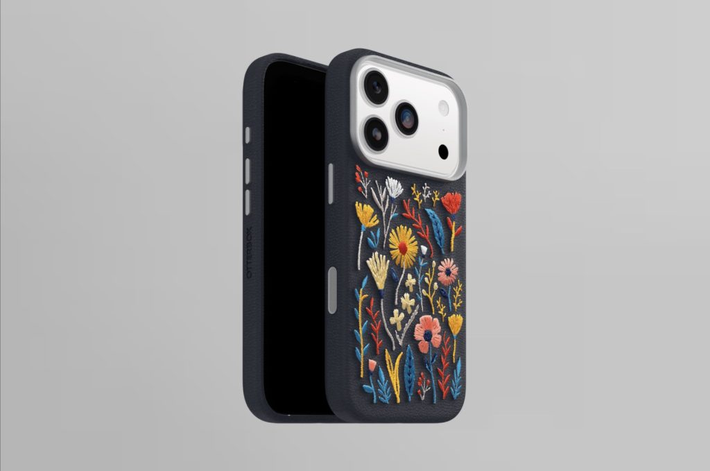 Image of the OtterBox Cactus Leather Embroidery Case for the iPhone 17 