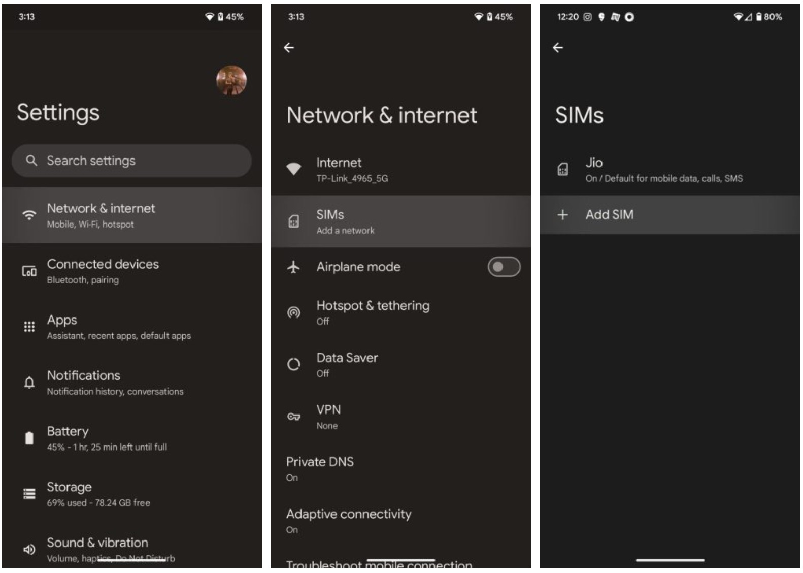 Image to setup holafly eSIM on Android