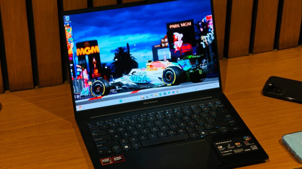 Front design of the Asus Zenbook 14 AMD