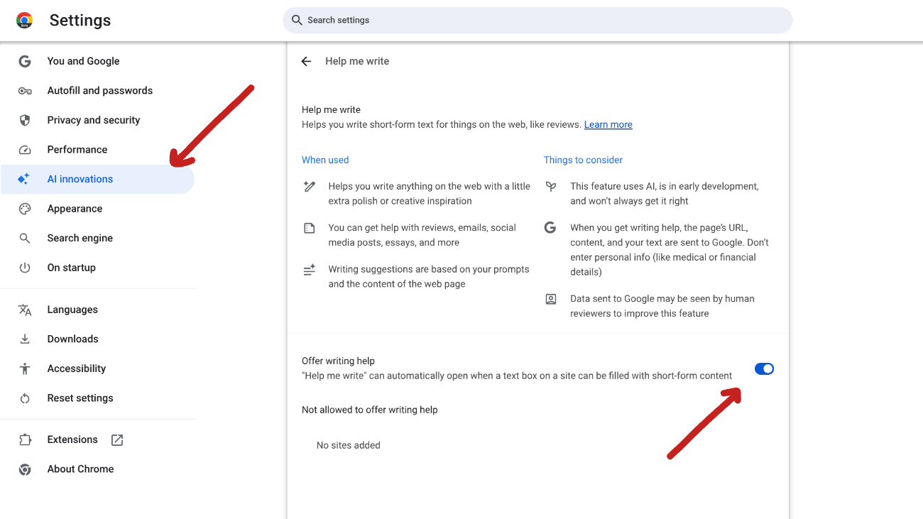 image to Disable Gemini Features in Google Chrome